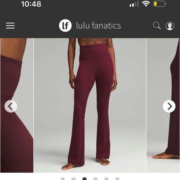 Lululemon Groove Nulu Super-High-RiseFlared Pant *RegularGarnet